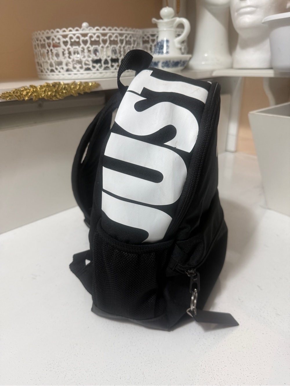 Nike Black & White Mini Backpack - Iconic Swoosh - Picture 3 of 16